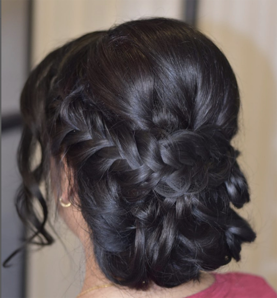 Bridal Updo Hairstyle with braids
