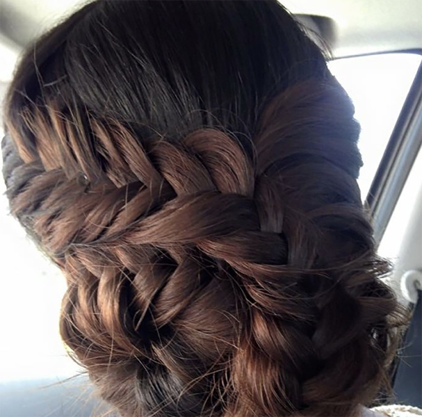 Bridal Updo Hairstyle with braids