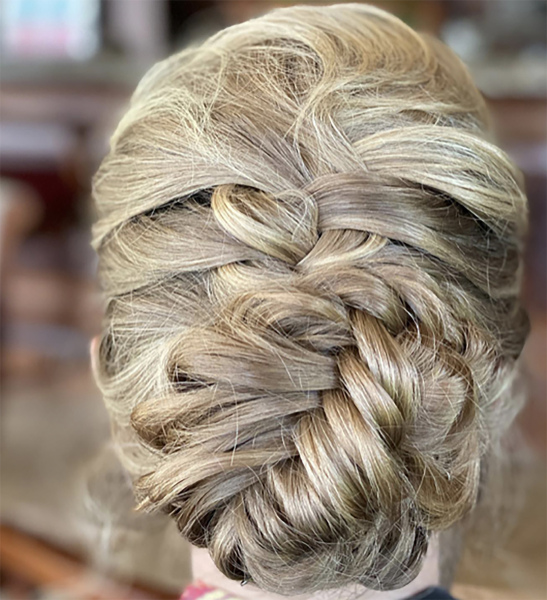 Bridal Updo Hairstyle with Braids