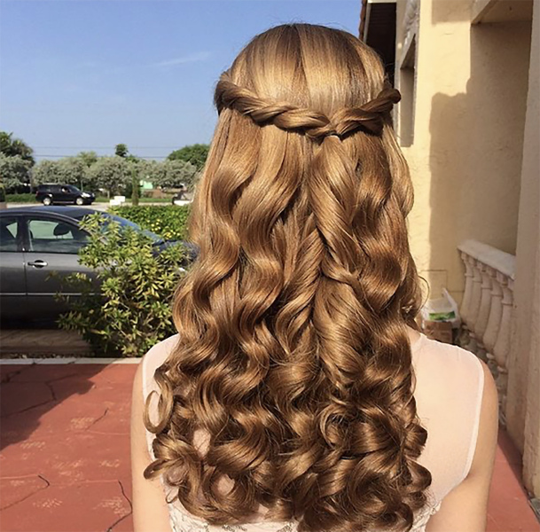 Long Bridal Hairstyle